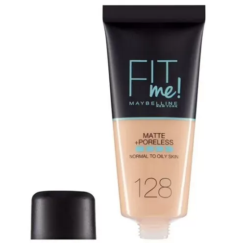 Maybelline Fit Me Matte+Poreless Foundation 128 Warm Nude x 6