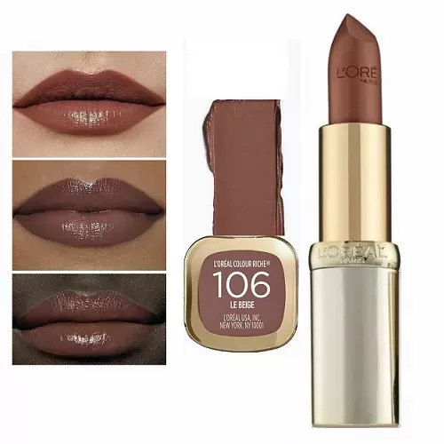 L’Oreal Colour Riche Lipstick 106 Le Beige X 3