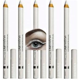 Maybelline Linerefine Expression Kajal Waterproof Eyeliner White x 12