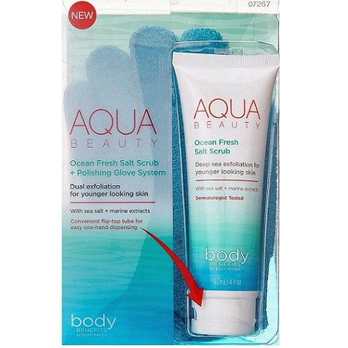 Aqua Beauty Ocean Fresh Salt Scrub & Polishing Glove System x 3