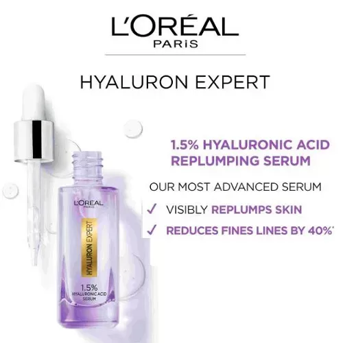 L'Oreal Hyaluronic Expert 1.5%  Hyaluronic Acid Replumping Serum x 6