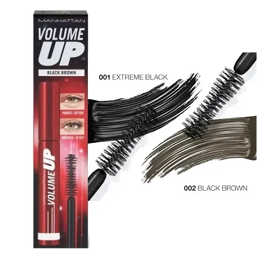 3 X Manhattan Volume Up Mascara, Extreme Black/Brown