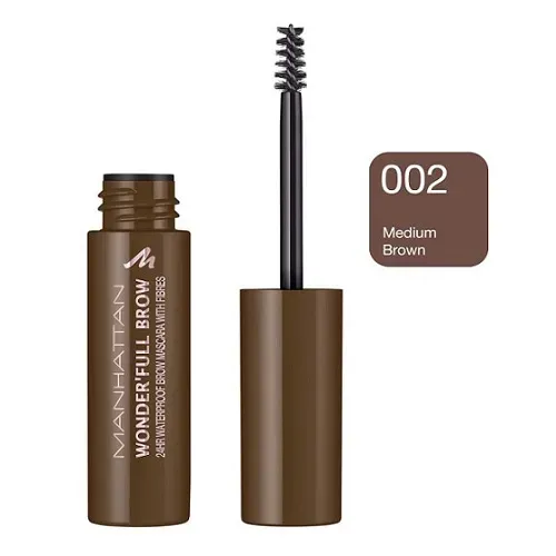  6X Manhattan Wonder Full Brow Mascara 002 Medium Brown